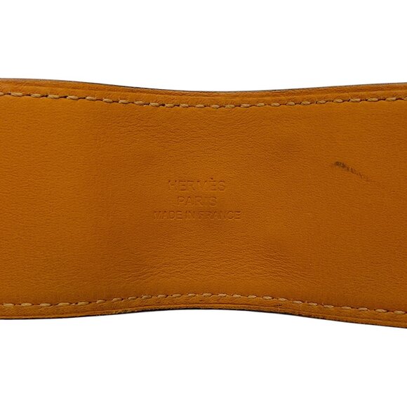 Hermes 2010 Brown / Gold Collier de Chein Leather Bracelet - Picture 4 of 5